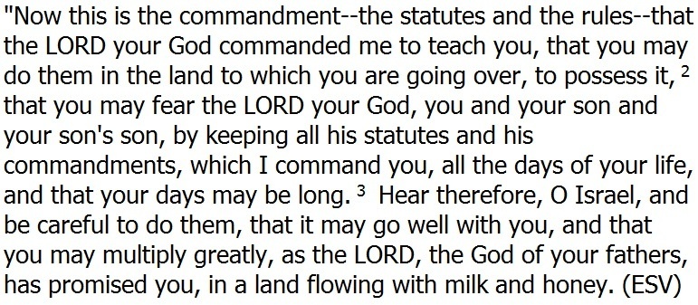 Deuteronomy 6:1-3