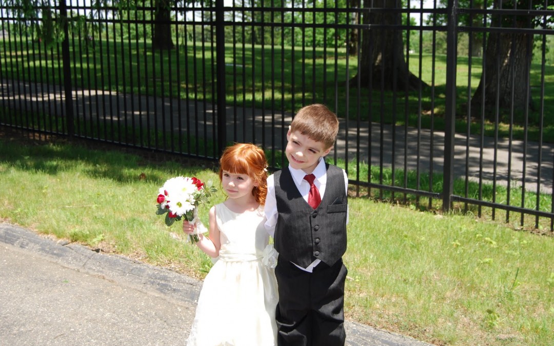 Arwen and Josiah at their Uncle Seth’s Wedding