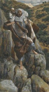 James Tissot's "The Good Shepherd" (Le bon pasteur) about the lost and found sheep