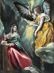 The Annunciation by El Greco, c. 1590–1603, Ohara Museum of Art, Kurashiki, Japan available from wikipedia