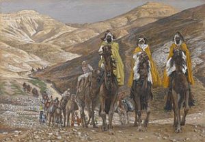 Magi Journeying by Tissot for Christmas message