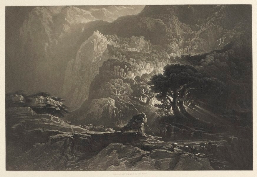 Moses and the Burning Bush, 1833 (John Martin)